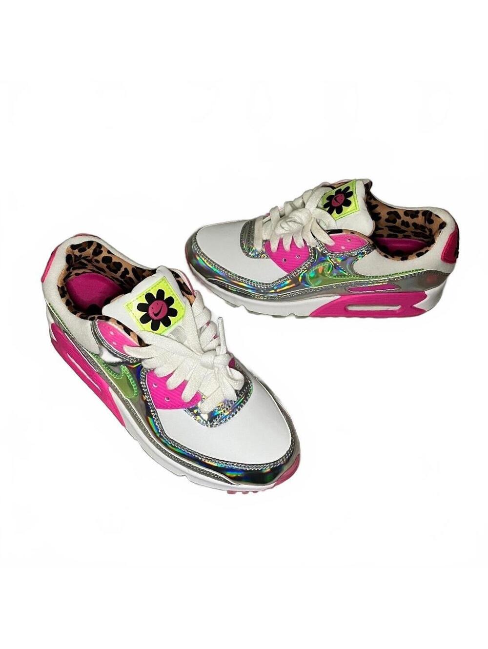 Nike Air Max 90 LX Daisy Leopard Iridescent Wms 6.5